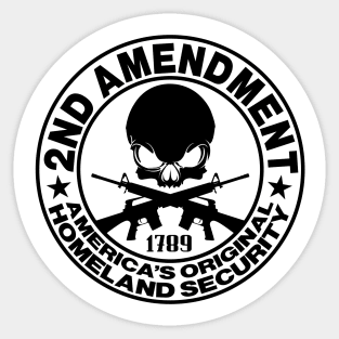 2nd Amendment America's Homeland Security Sticker